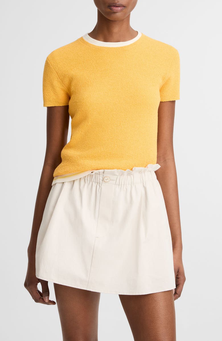 Vince Texture Crewneck Sweater, Main, color, Apricot
