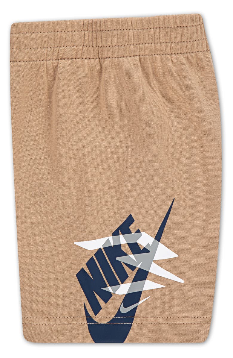 3 Brand Icon Duo Logo Graphic T-Shirt & Shorts Set, Alternate, color, Turquoise Waves