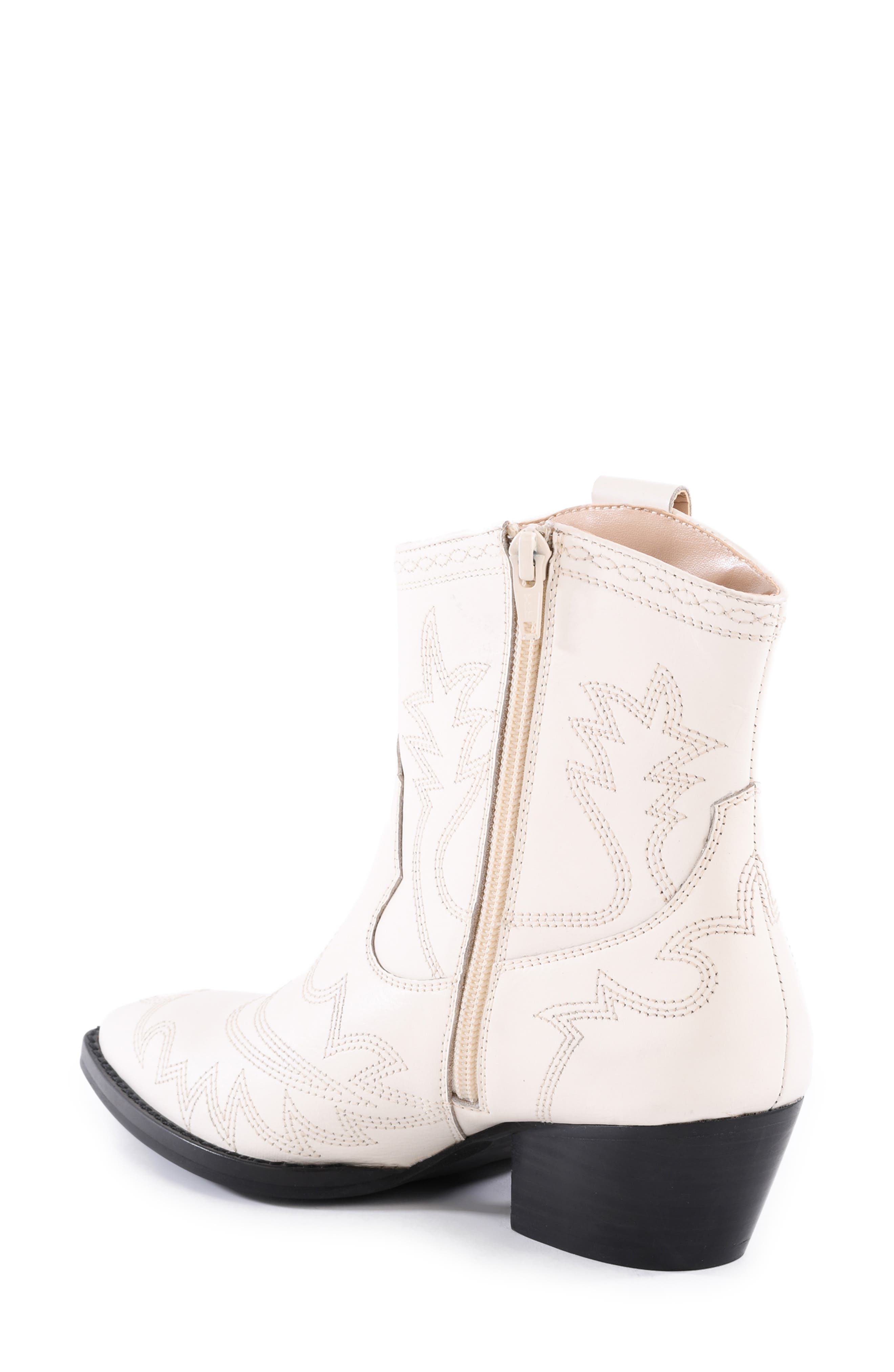 Seychelles Eagle Rock Short Western Boot, Alternate, color, Off White Leather
