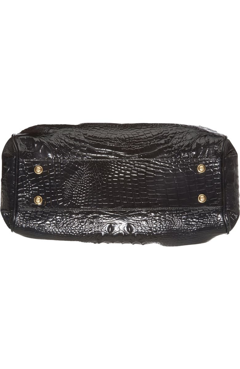 Brahmin Elisa Croc Embossed Leather Shoulder Bag, Alternate, color,