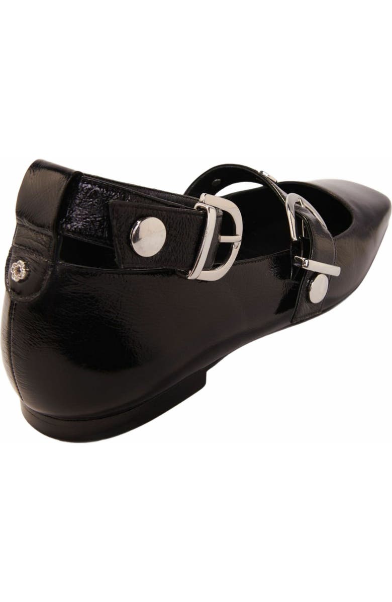 maje Studded leather Mary Jane flats, Alternate, color,