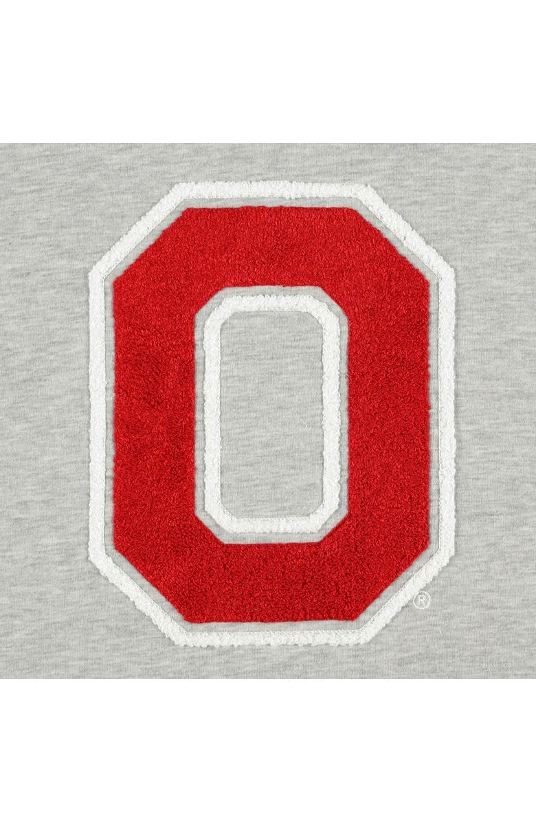 GAMEDAY COUTURE Women's Gameday Couture Ash Ohio State Buckeyes In It To Win It Sporty Mock Neck Pullover Sweatshirt, Alternate, color, 