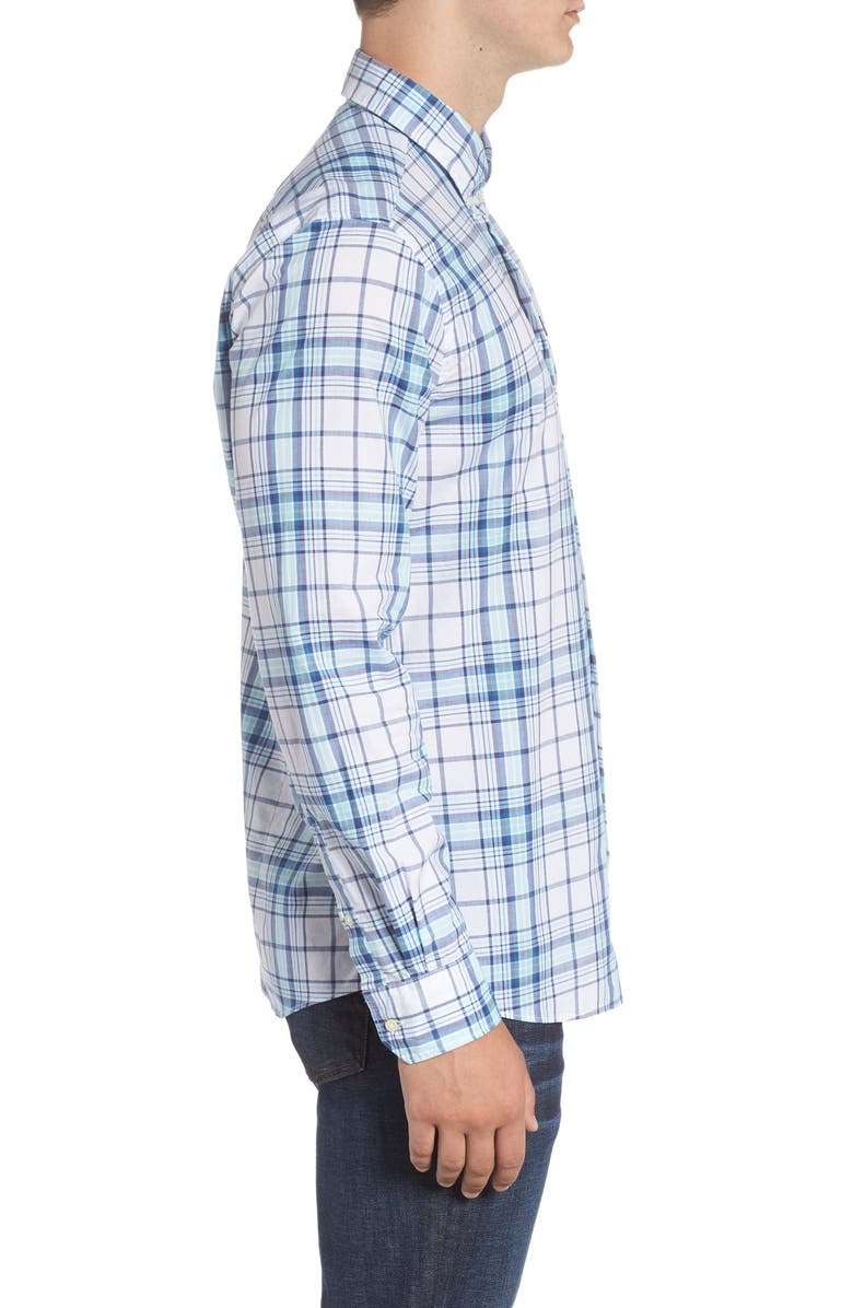 Barbour Christopher Tailored Fit Plaid Sport Shirt, Alternate, color,