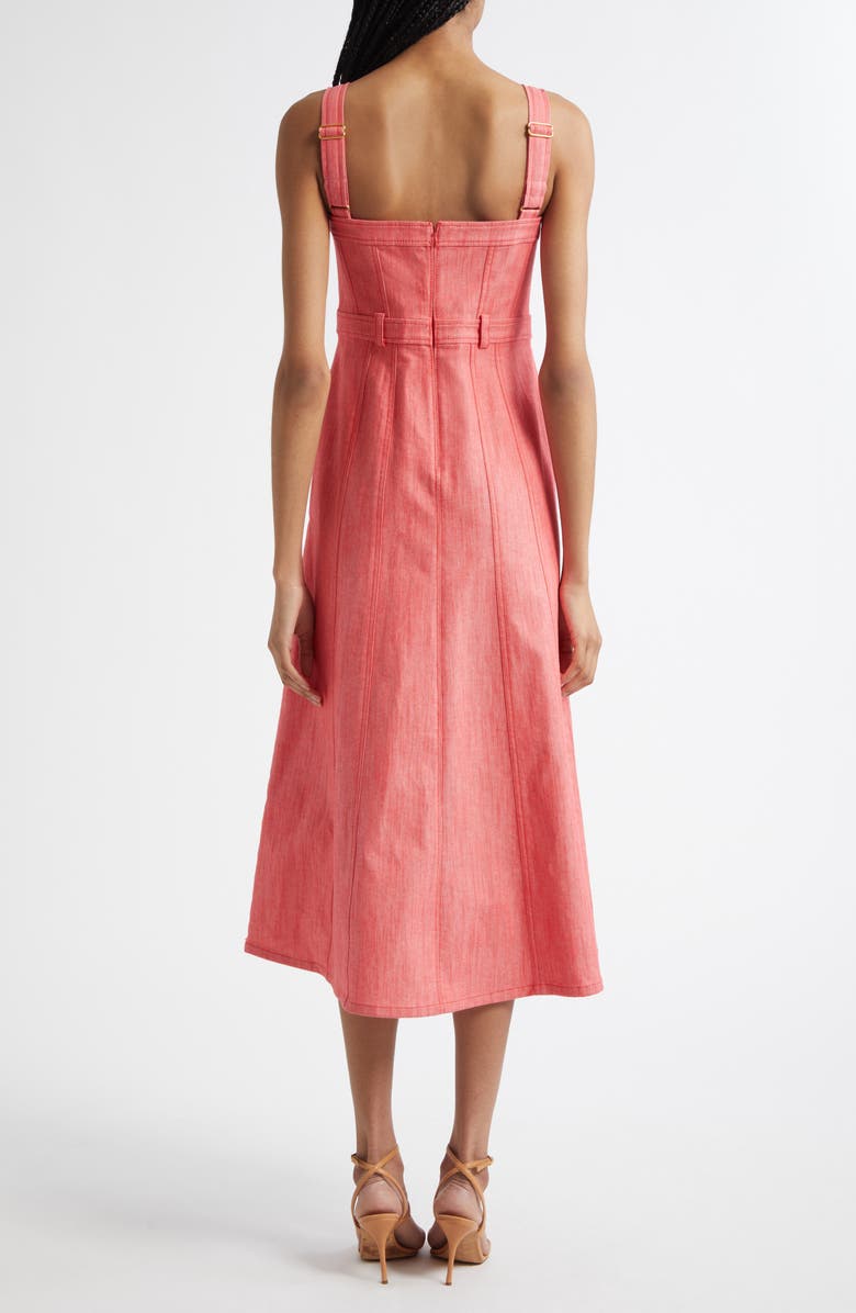 Cinq à Sept Malani A-Line Dress, Alternate, color, Cherry Lemon