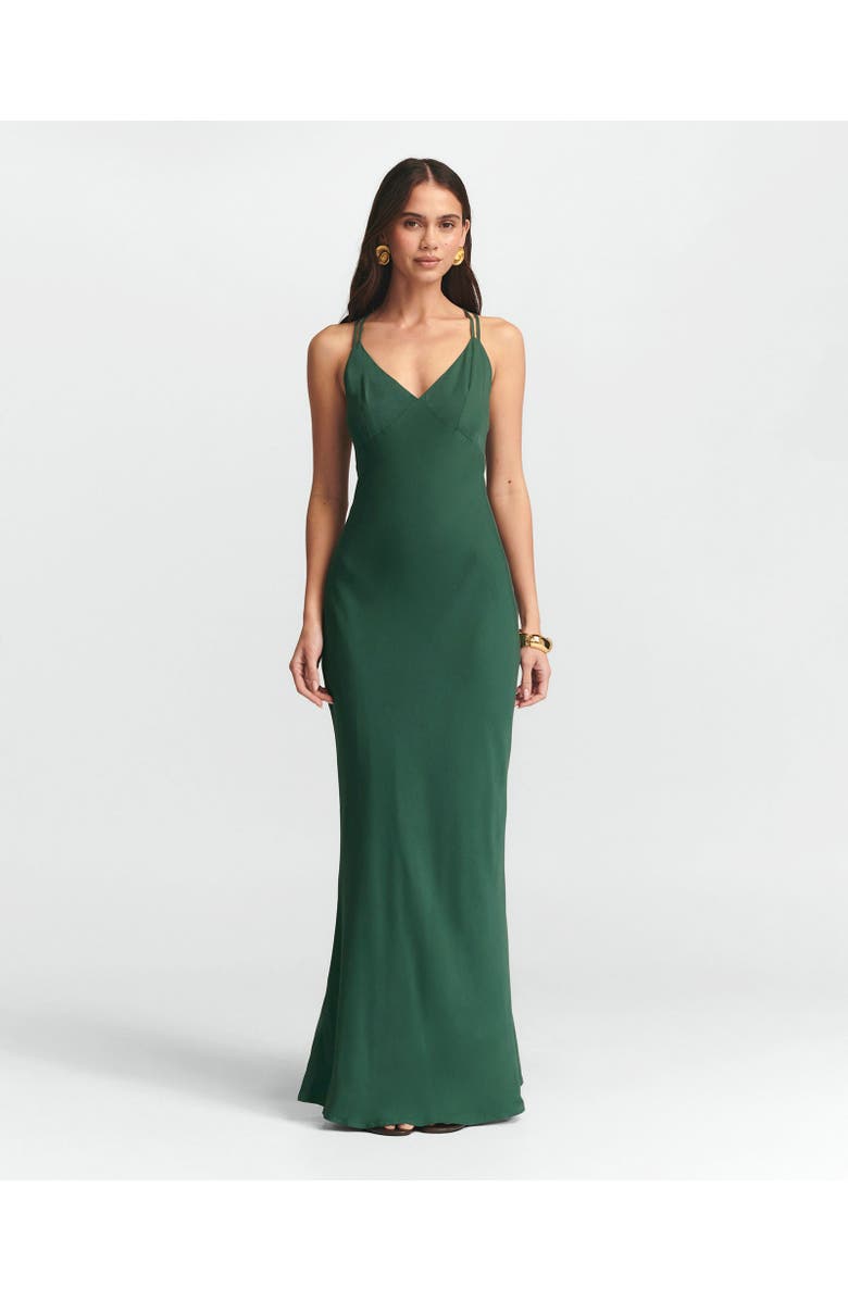 ST MRLO Isadora Slip Dress, Alternate, color, Peacock