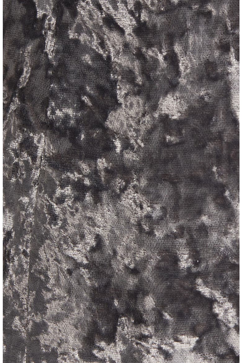 Double Breasted Crushed Velvet Blazer, Alternate, color, GREY PAVEMENT