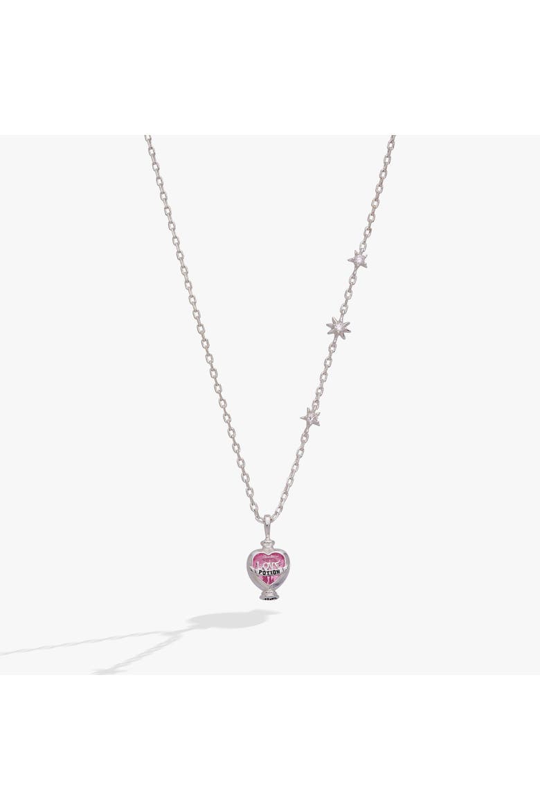 Harry Potter Love Potion Crystal Pendant Necklace, Main, color, Silver