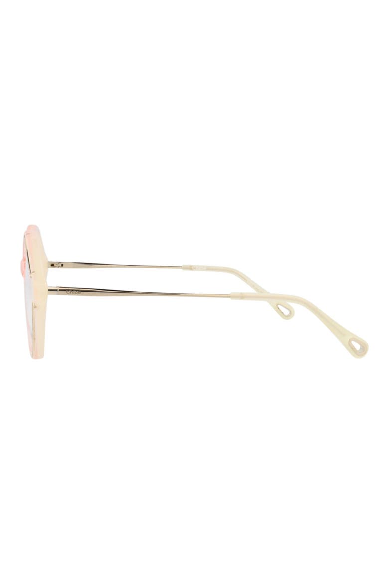 52mm Round Optical Glasses, Alternate, color, YELLOW GOLD TRANSPARENT