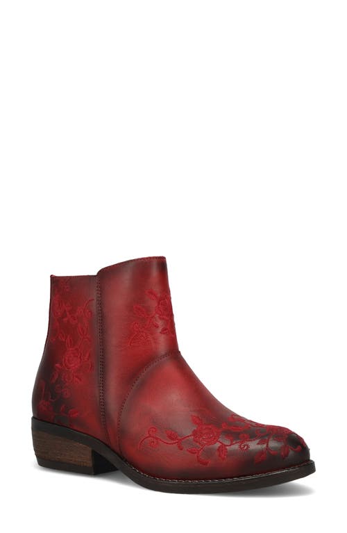 Taos Privilege Bootie In Red