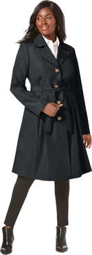 Jessica London Pleated Trench Coat