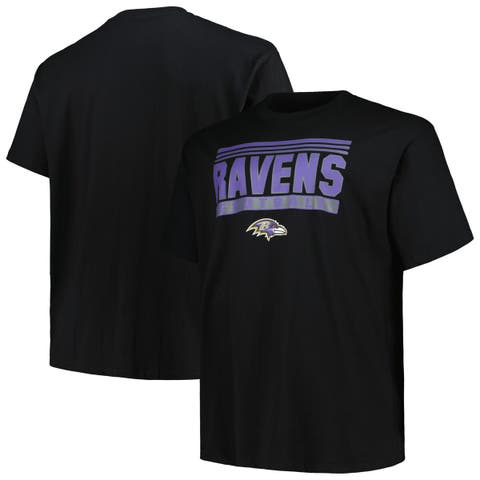 Men's Fanatics Branded Black Baltimore Ravens Big & Tall Pop T-Shirt