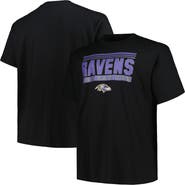 FANATICS Men's Fanatics Branded Black Baltimore Ravens Big & Tall Pop T-Shirt