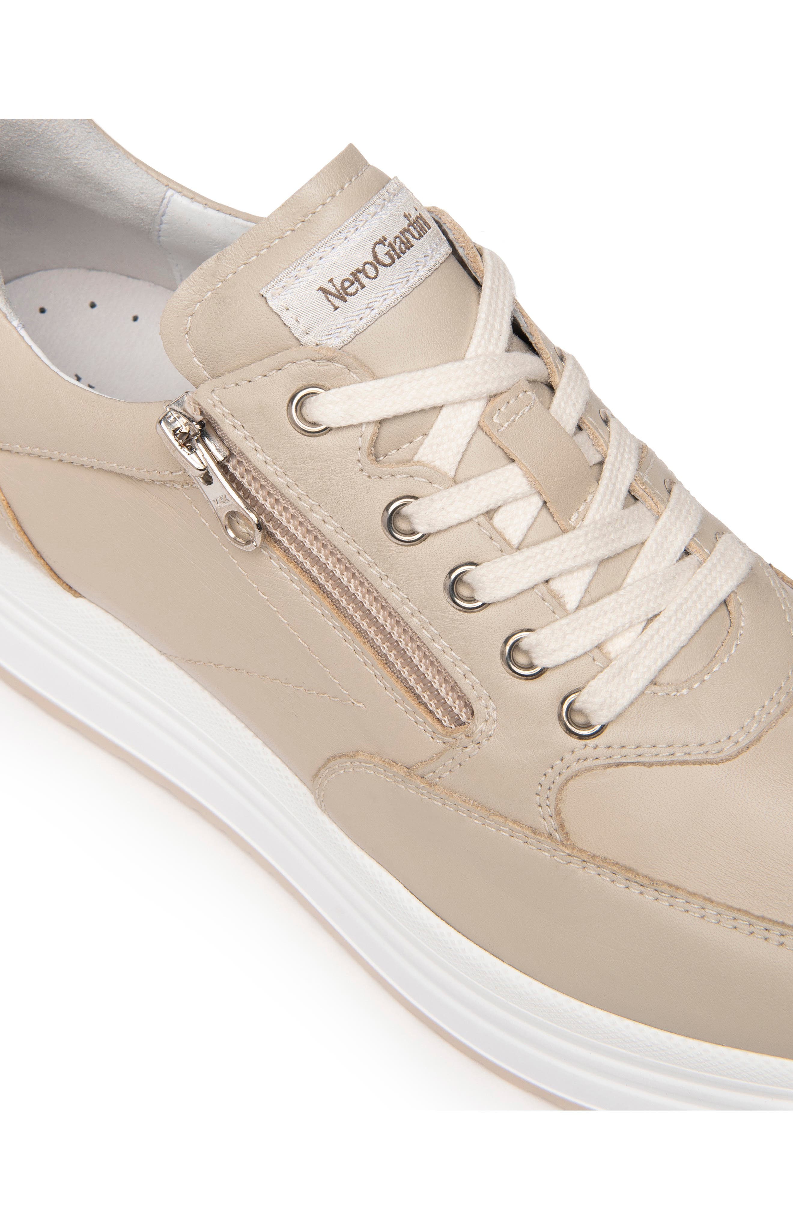 NeroGiardini Bow Platform Sneaker, Alternate, color, 