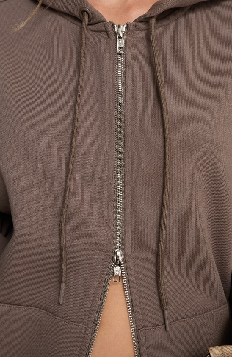 Princess Polly All Day Cotton Zip Hoodie, Alternate, color, 