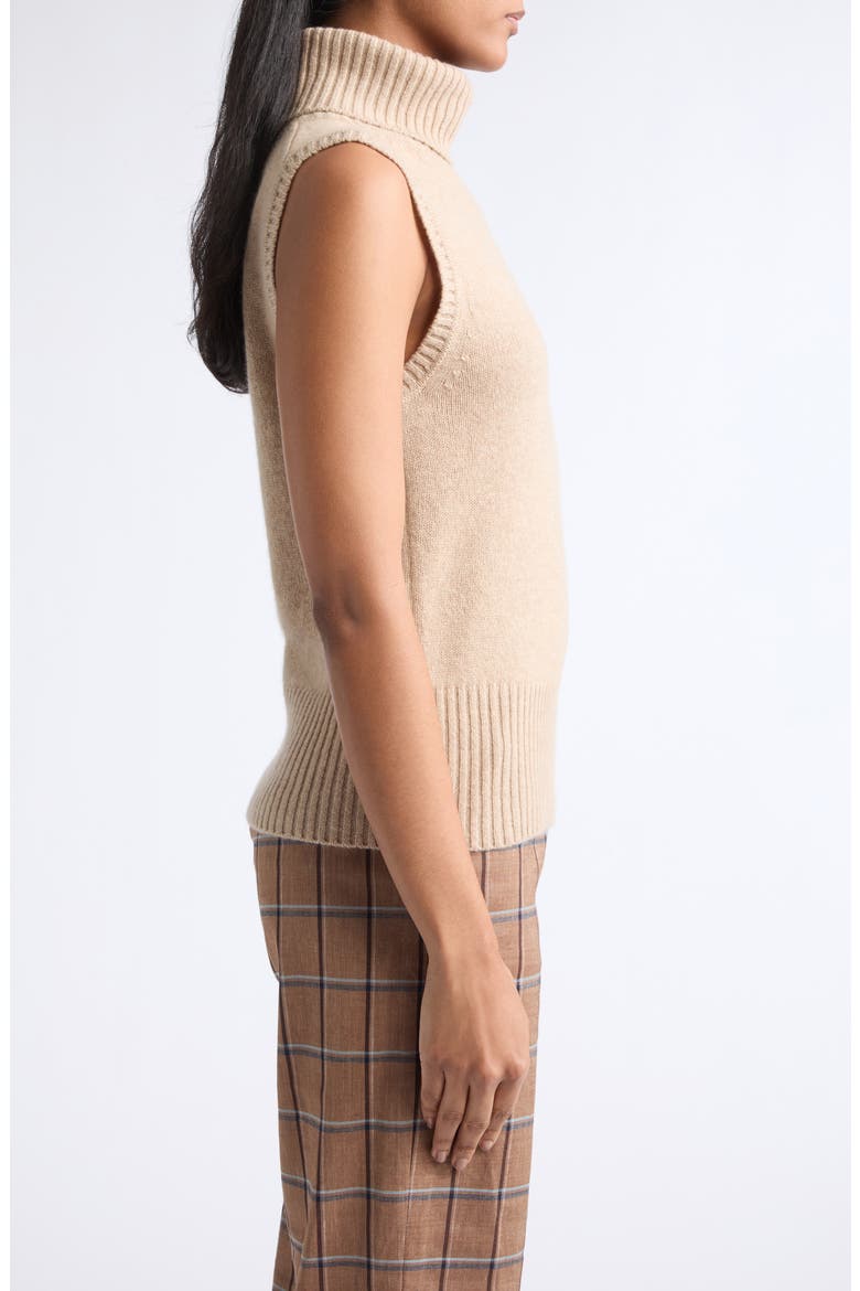 Mazzy Cashmere Sleeveless Sweater, Alternate, color, OATMEAL