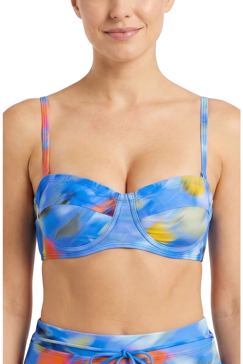 Nellie Underwire Balconette Bikini Top, Main, color, Larkspur Bay