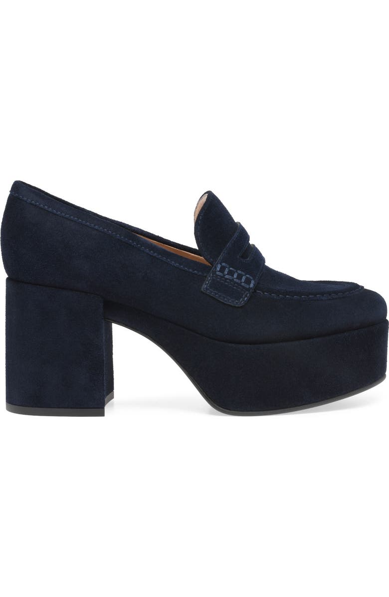 Gianvito Rossi Jenna Mocassin, Main, color, Blue Suede