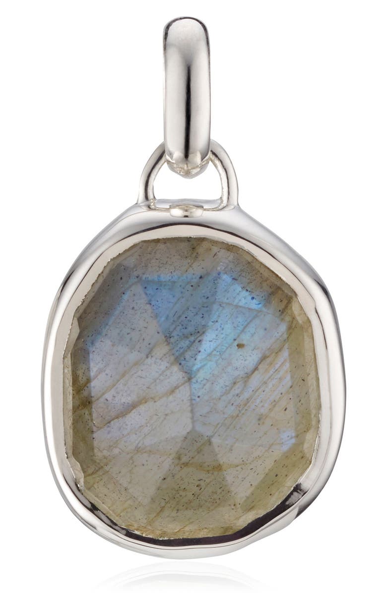 Monica Vinader Siren Medium Bezel Pendant Charm, Main, color,