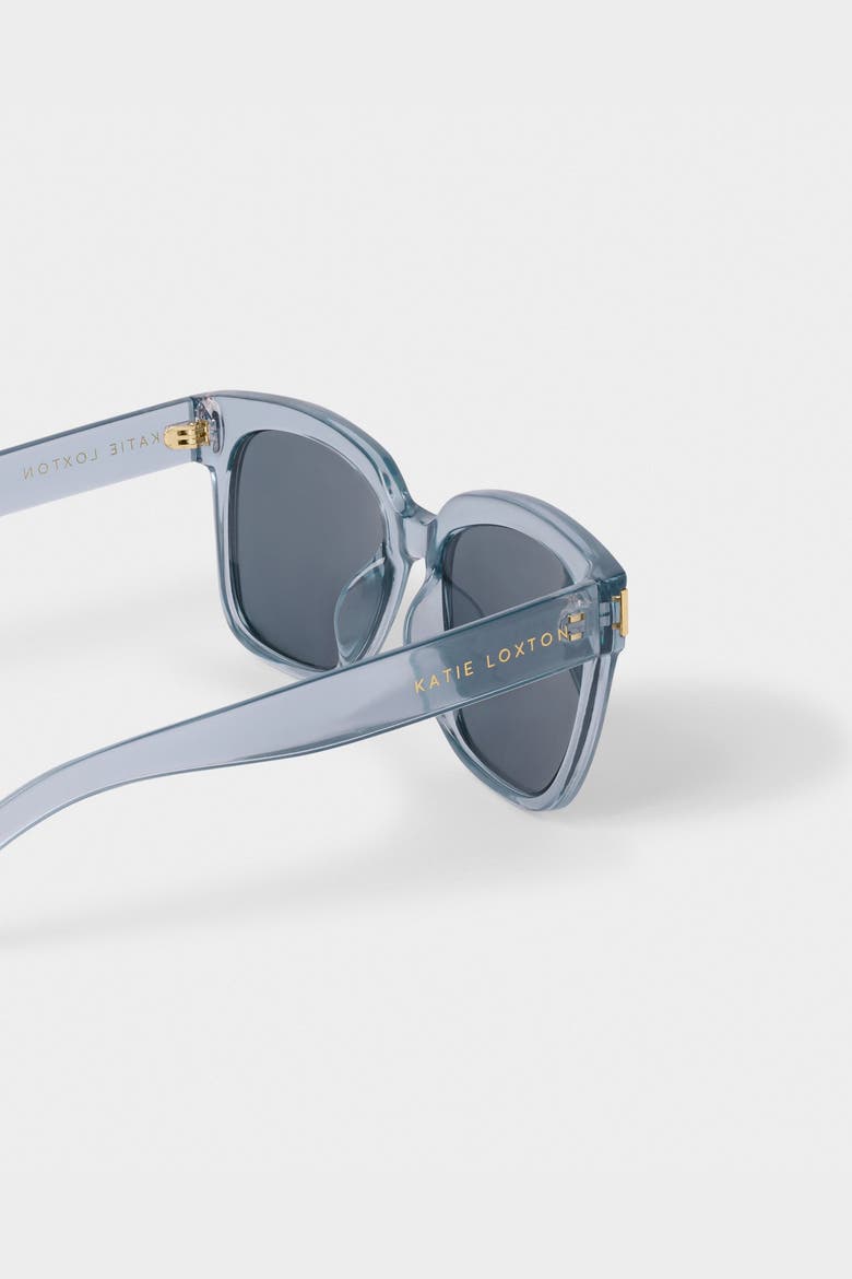 Roma Sunglasses in Blue Transparent, Alternate, color, Blue