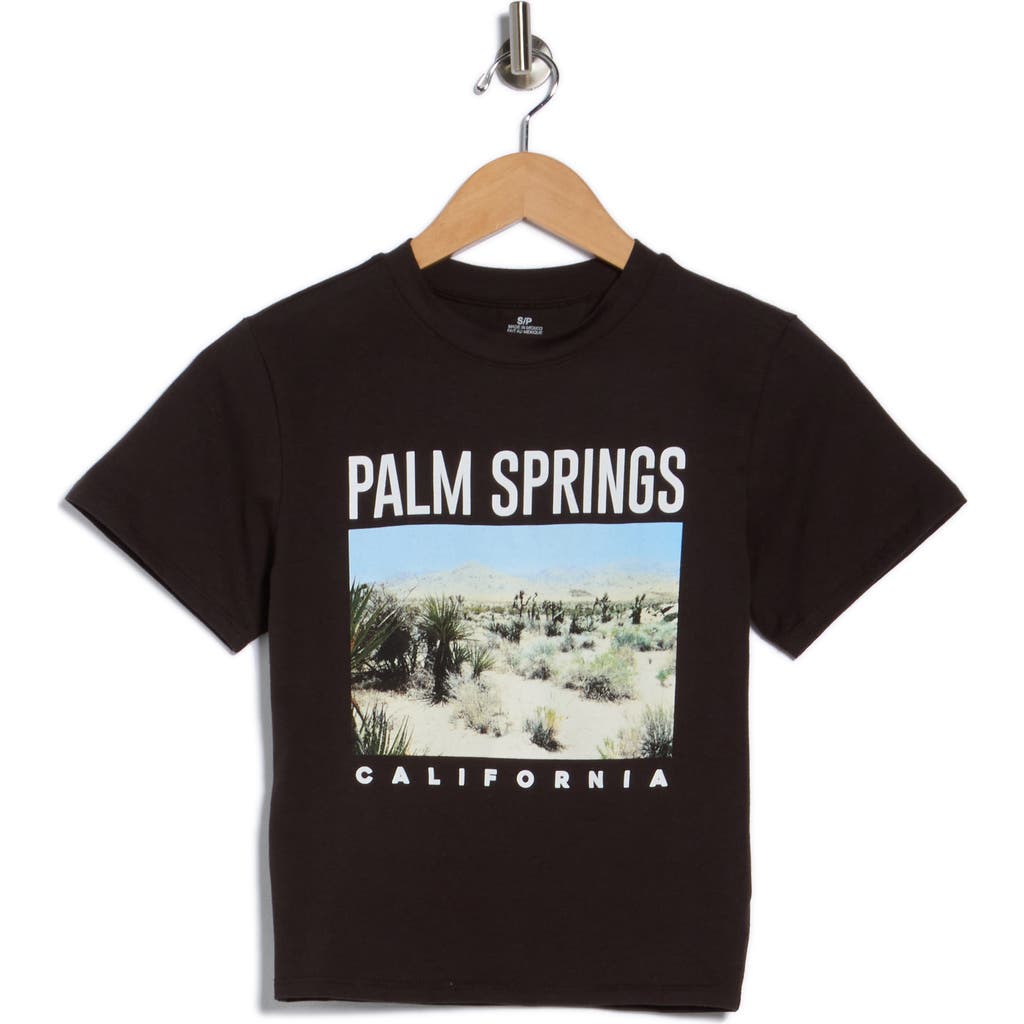Philcos Palm Springs California Graphic T-shirt In Black
