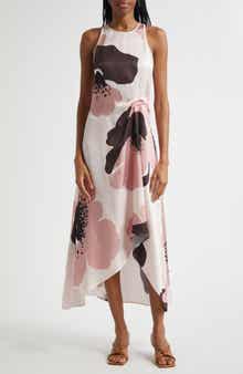 Reiss Michalie Floral Satin Dress
