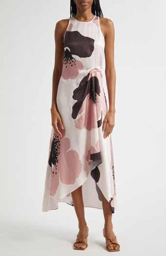 Reiss Michalie Floral Satin Dress
