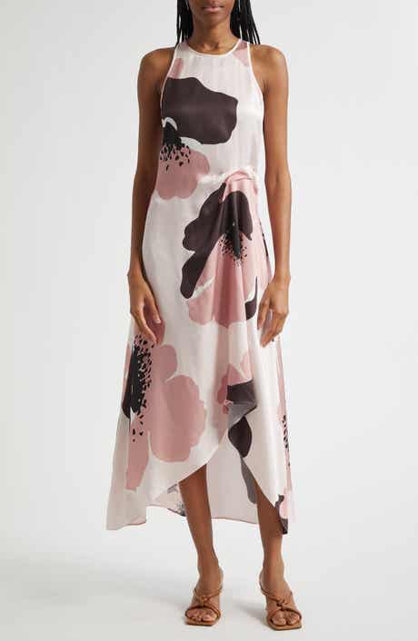 Reiss Michalie Floral Satin Dress