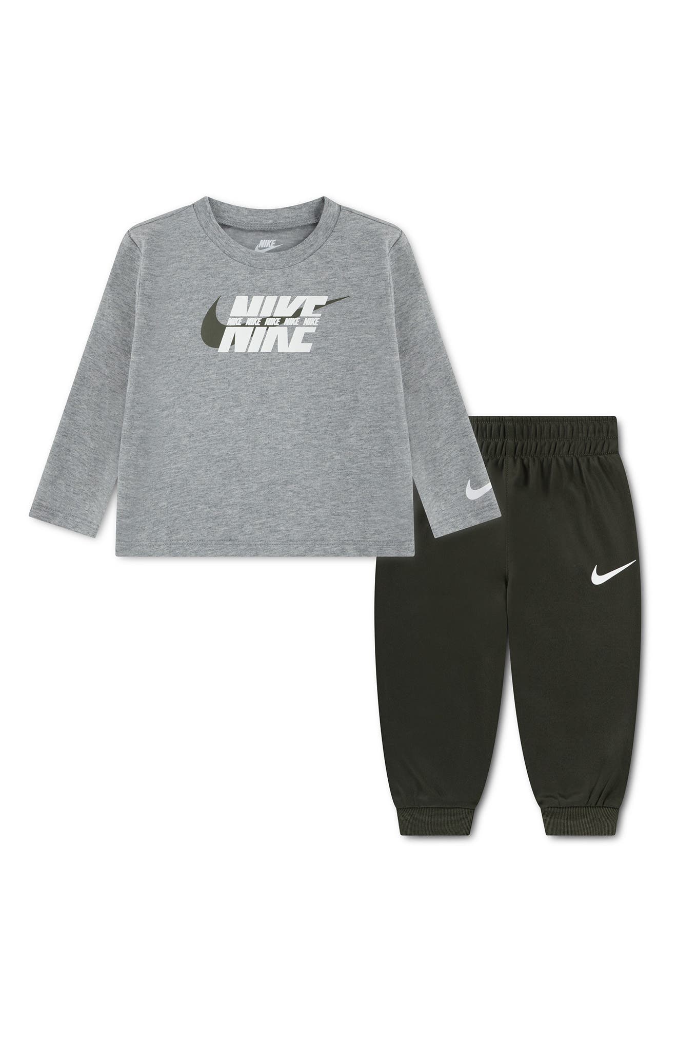 Swoosh Logo T-Shirt & Pants Set