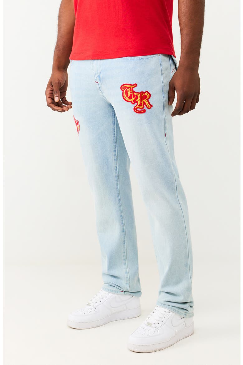 Geno Flap Embroidered Patch Jeans, Alternate, color, LIGHT JOURNEY