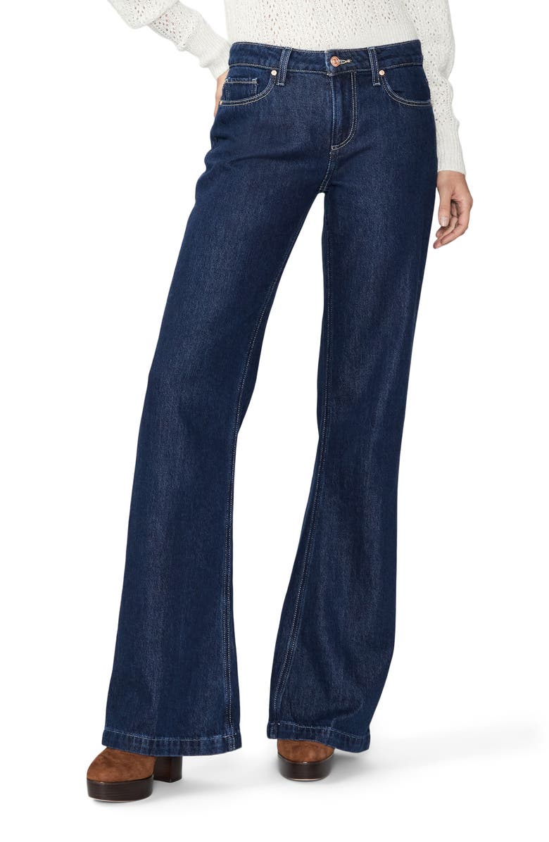 PAIGE Sonja Low Rise Wide Leg Jeans, Main, color, Michiru