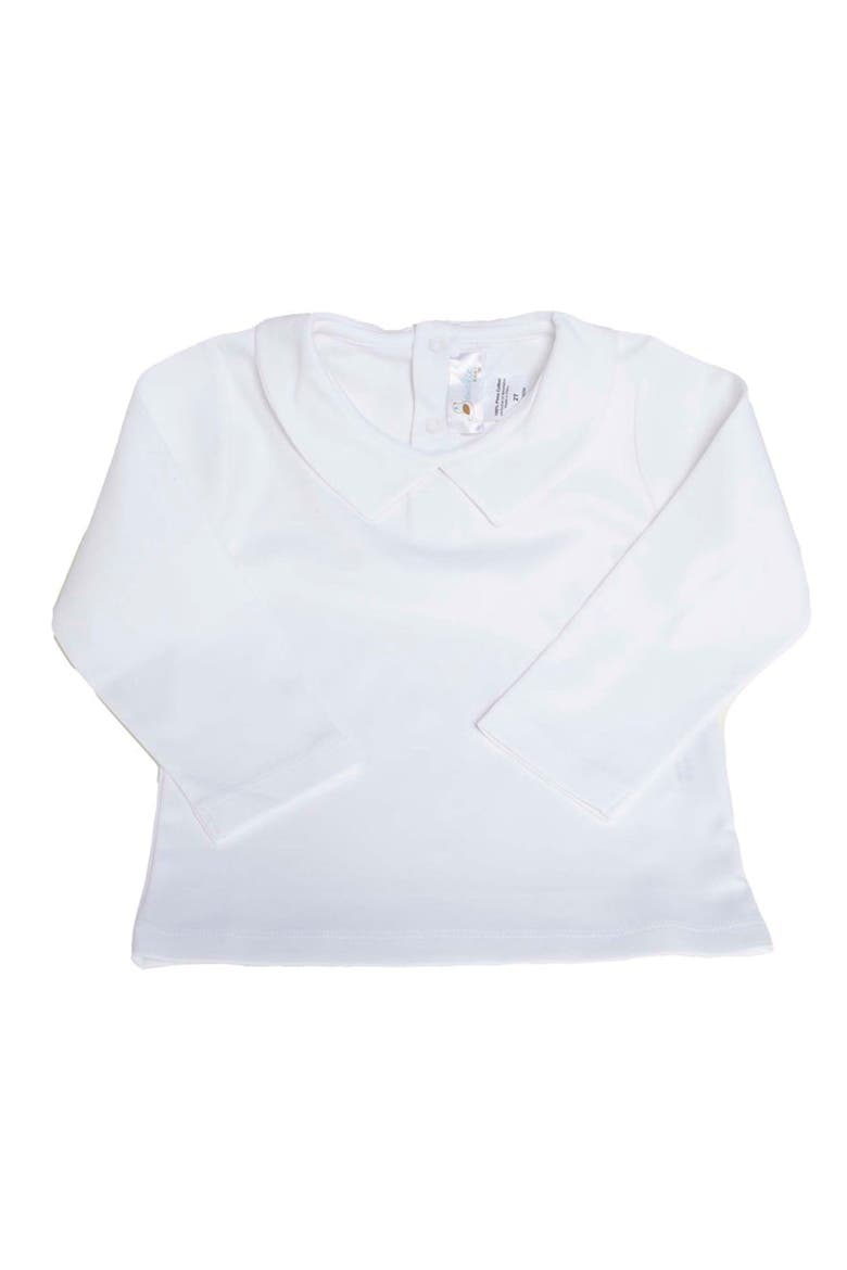 Pointed Collar Long Sleeve Shirt, Main, color, White