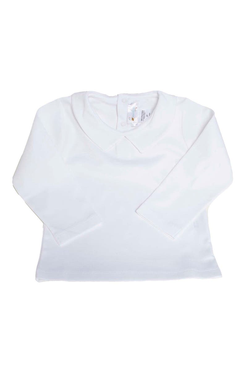Cuclie Pointed Collar Long Sleeve Shirt, Main, color, White