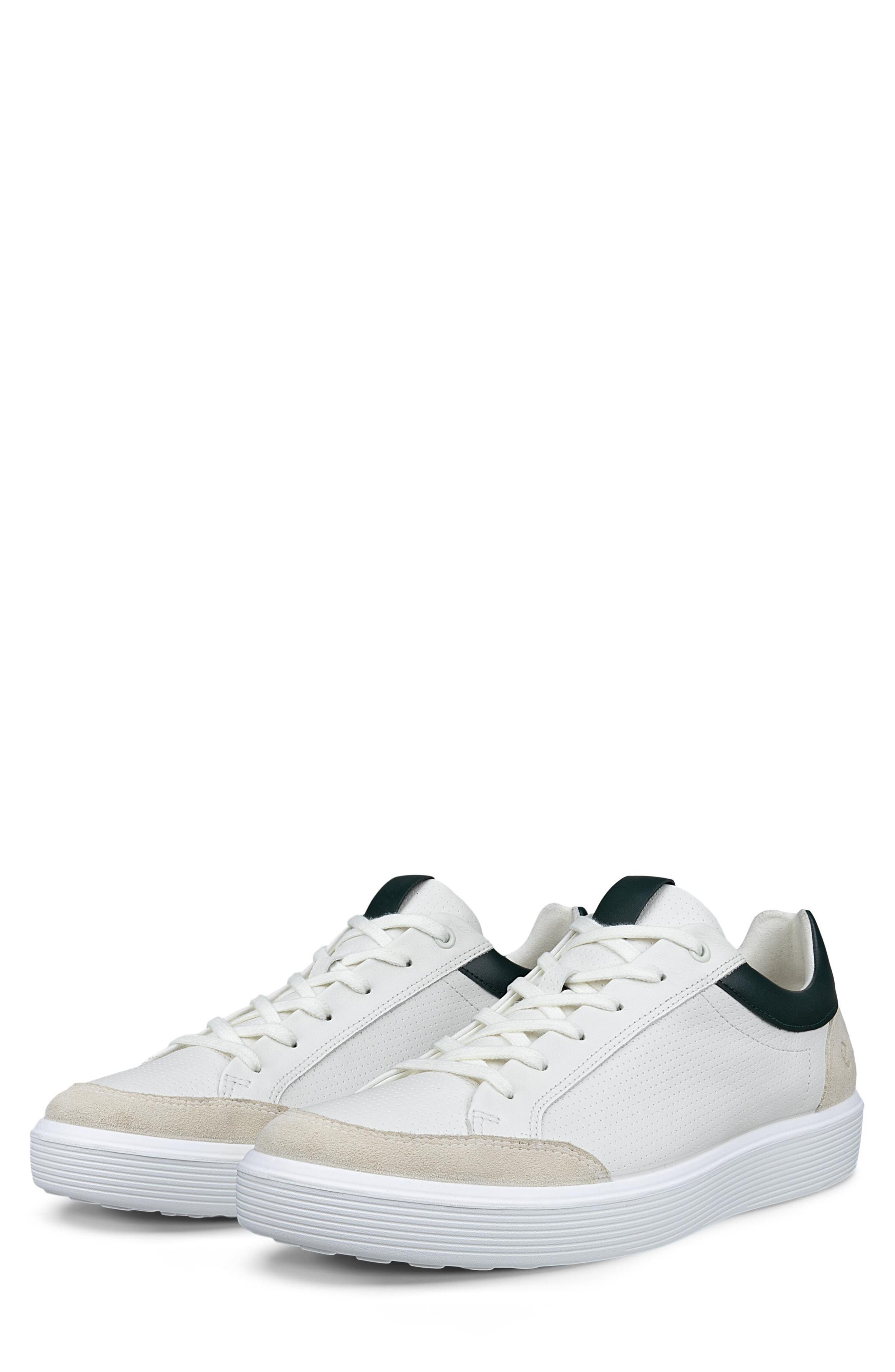 ECCO Soft 60 Sneaker, Alternate, color, Ice White/ Sea Tangle