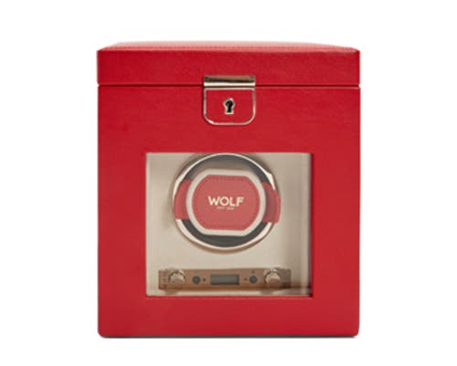Wolf Palermo Single Watch Winder In Red