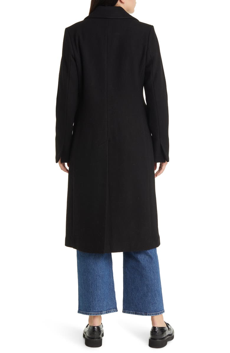 MICHAEL Michael Kors Notch Collar Wool Blend Coat, Alternate, color,
