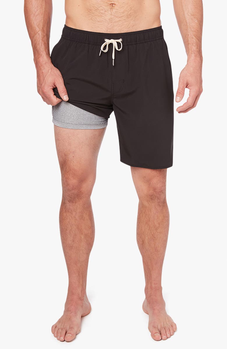 Fair Harbor The Anchor Swim Trunks, Main, color, Black