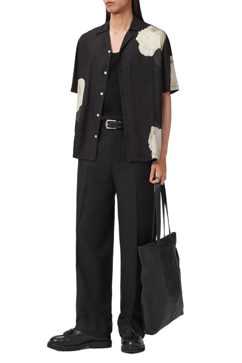 Alberic Camp Shirt, Alternate, color, JET BLACK