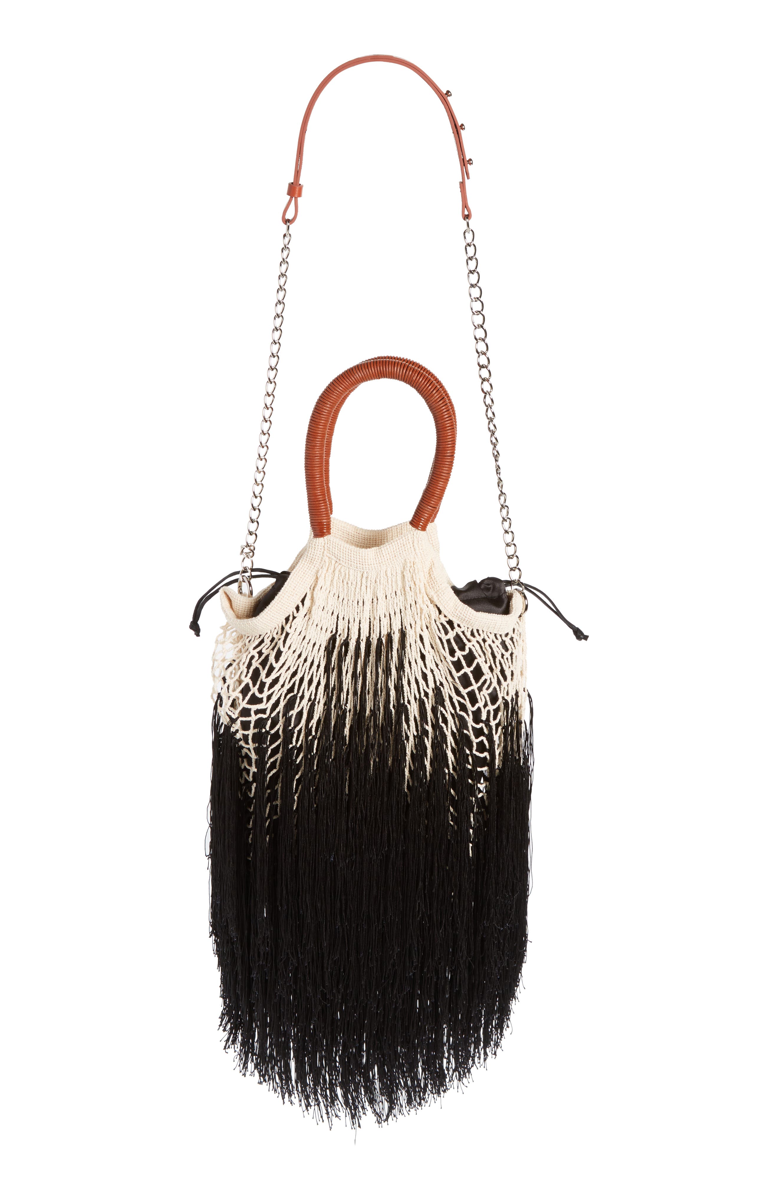Large Vessal Fringe Convertible Bag, Alternate, color, FOSSIL