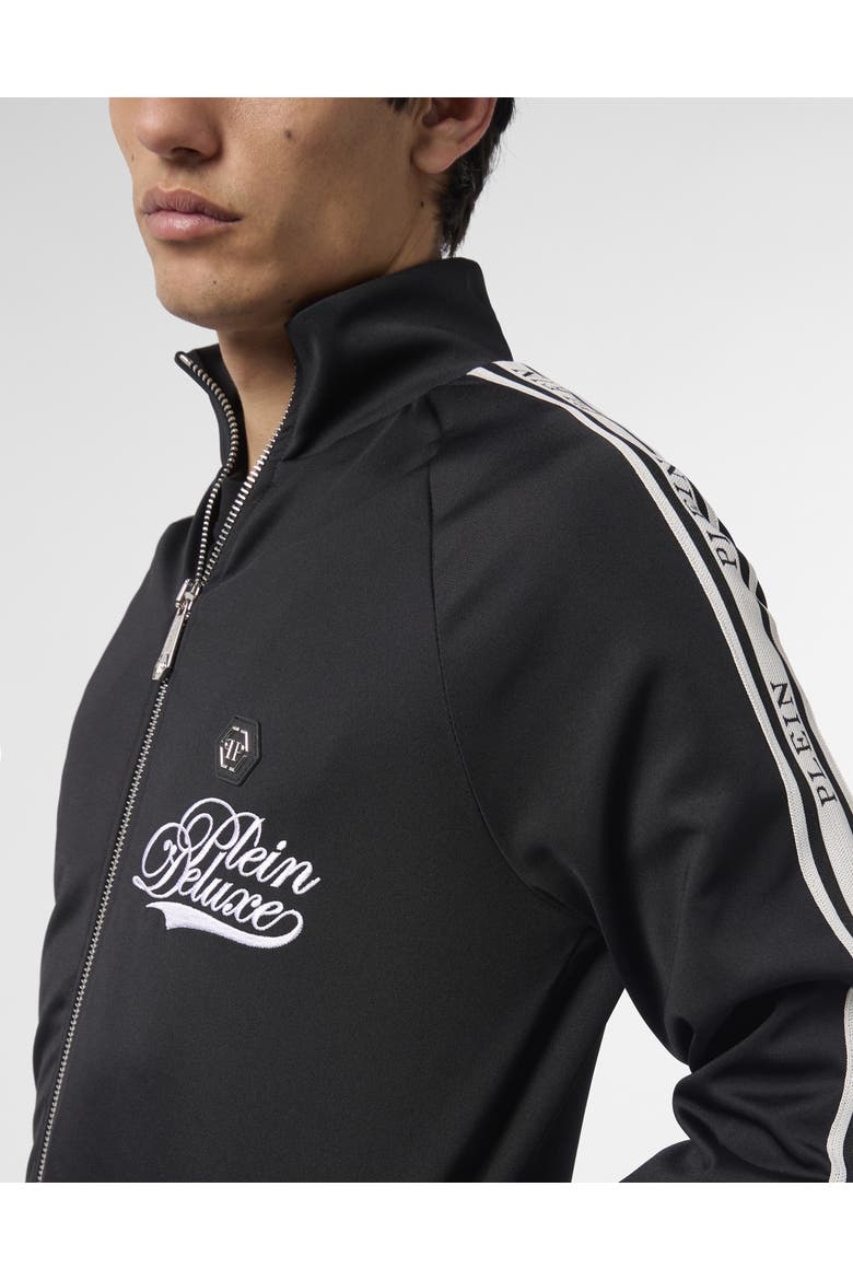 Tracksuit Jacket Plein Deluxe Signature Signature Men, Alternate, color, black