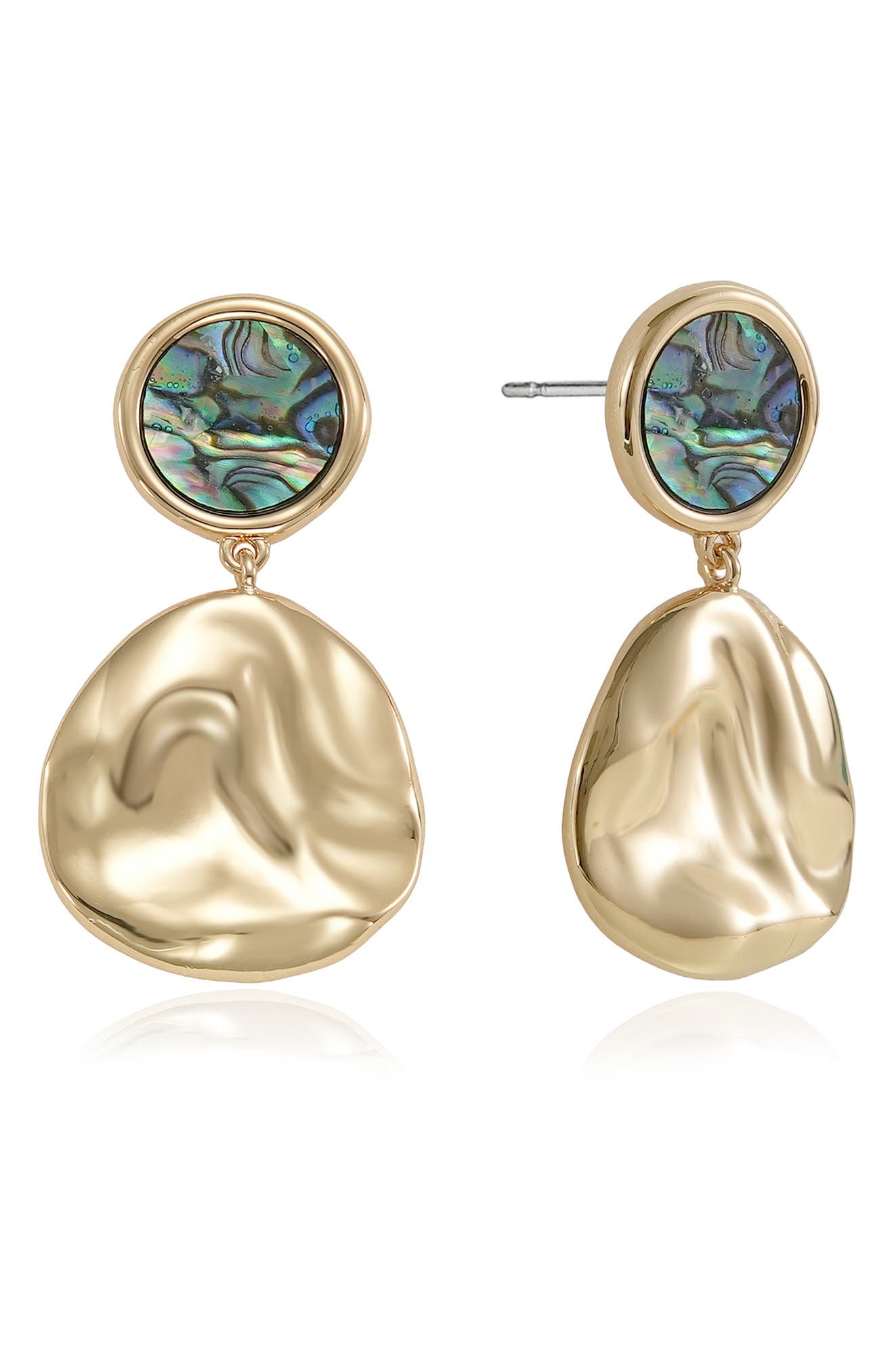 Ettika Abalone Inlay Drop Earrings