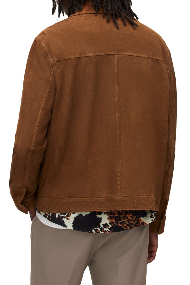Cozza Suede Jacket, Alternate, color, MOCHA BROWN