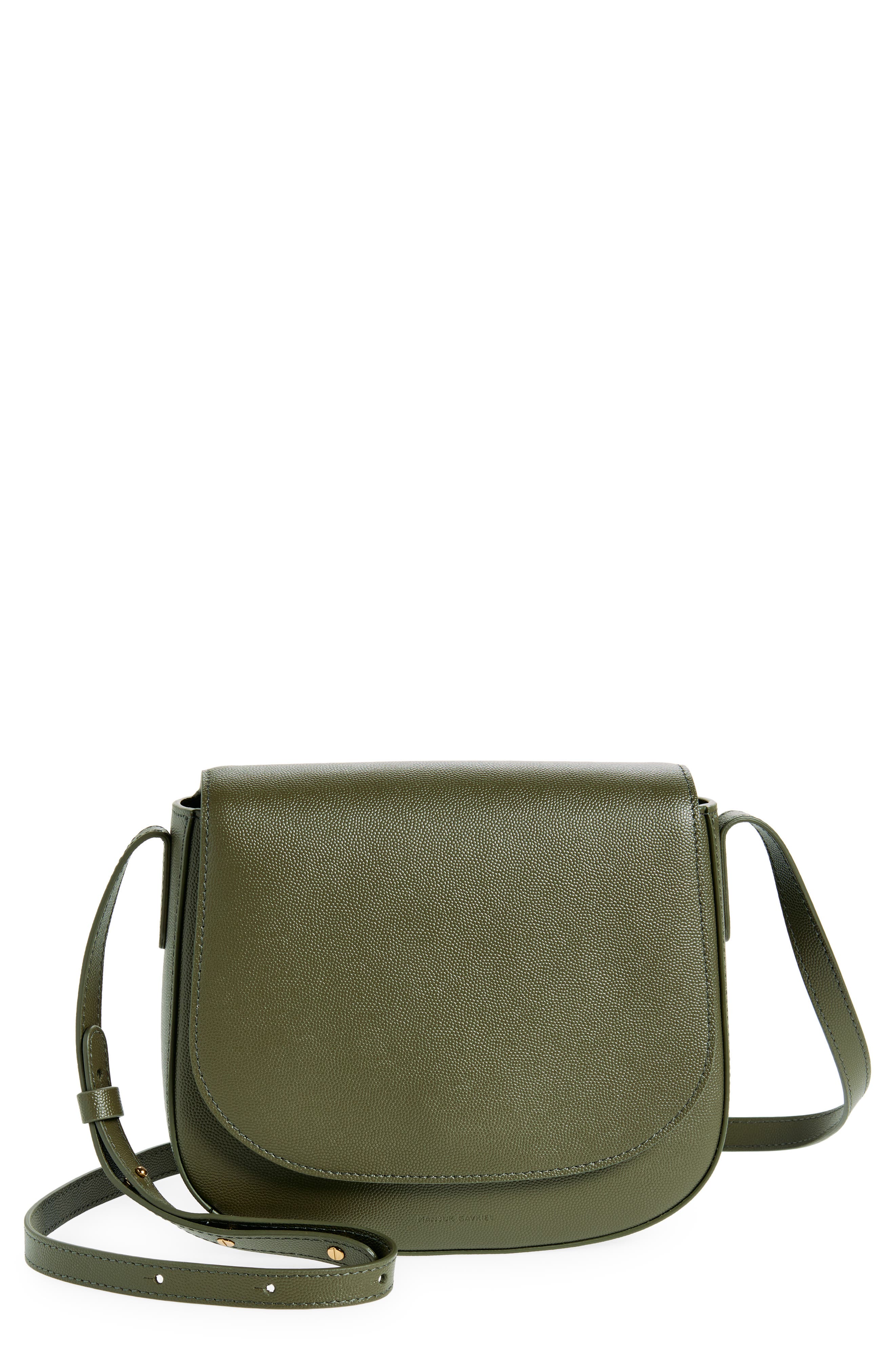 Mansur Gavriel Classic Pebbled Leather Crossbody Bag, Main, color, 