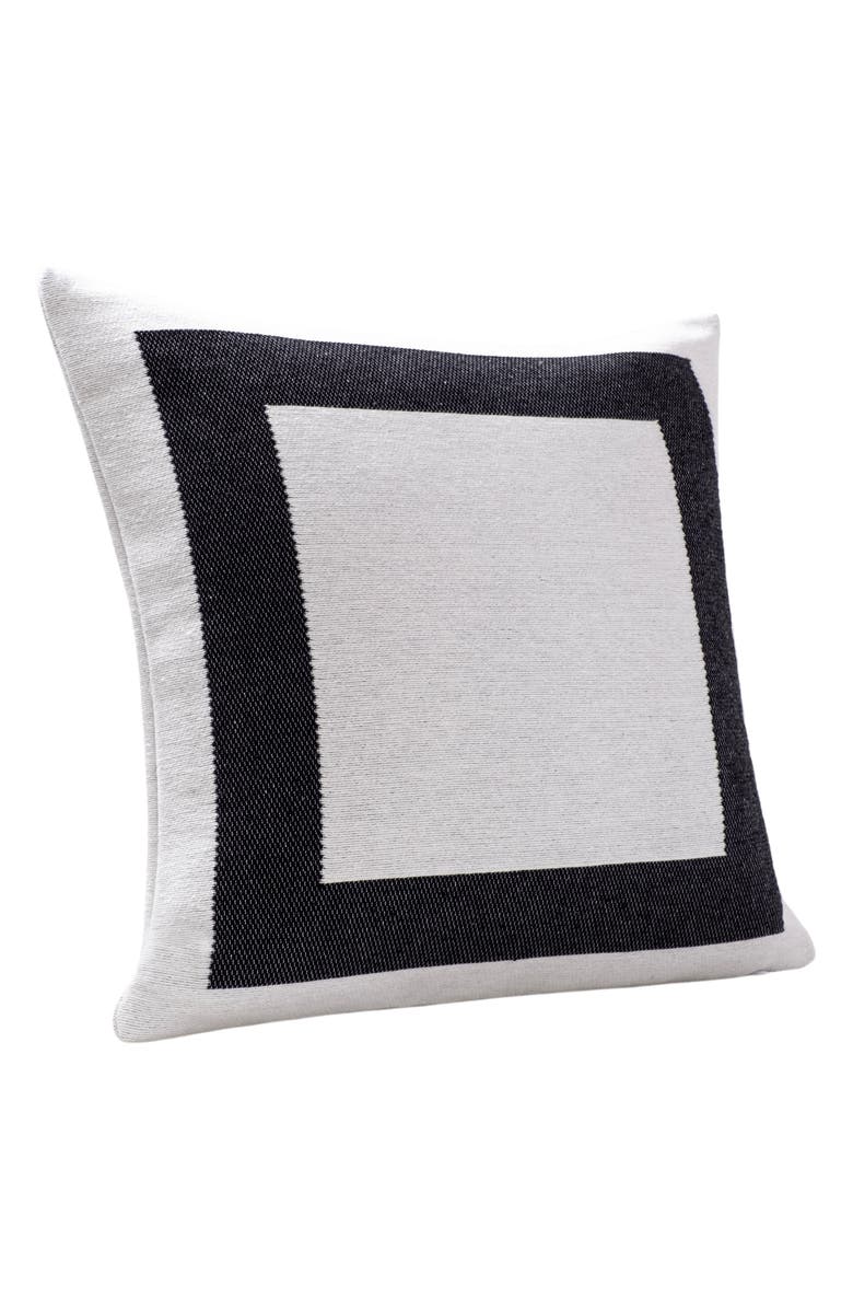 Brooks Brothers Tuxedo Border Throw Pillow, Alternate, color, White