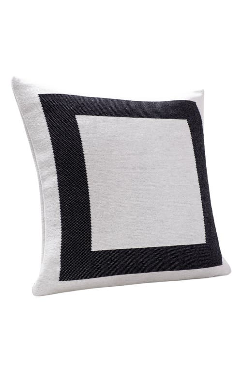 Brooks Brothers Tuxedo Border Throw Pillow In White