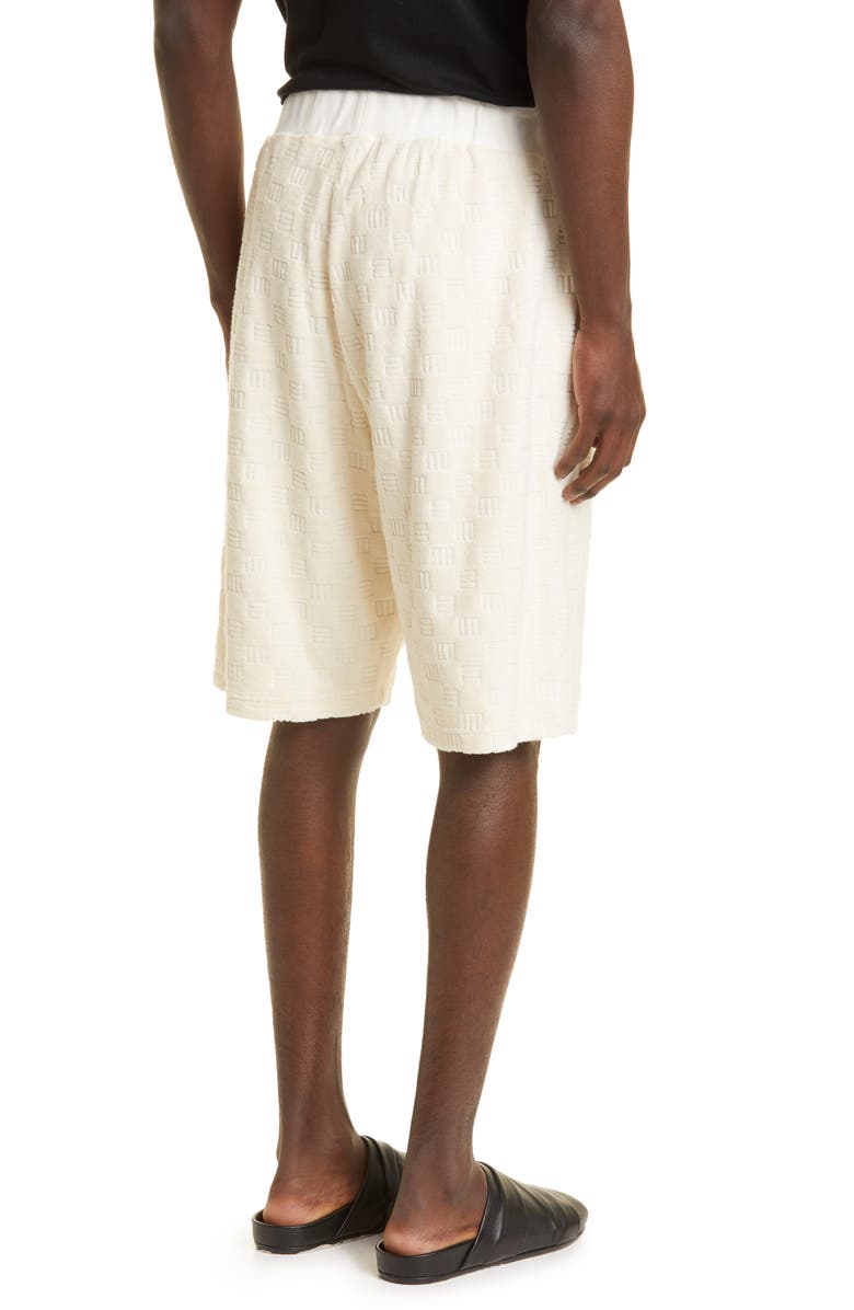 Ambush Monogram Cotton Blend Sweat Shorts, Alternate, color, 