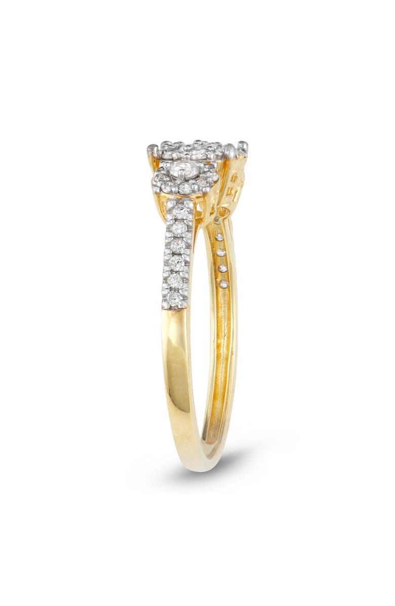 FUZION CREATIONS 10K Yellow Gold Pavé Diamond Ring - 0.38ct., Alternate, color, 