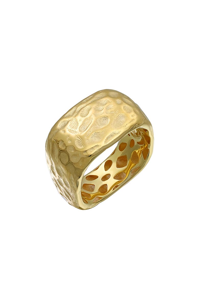 14K Gold Hammered Ring (Nordstrom Exclusive), Main, color, 14K YELLOW GOLD