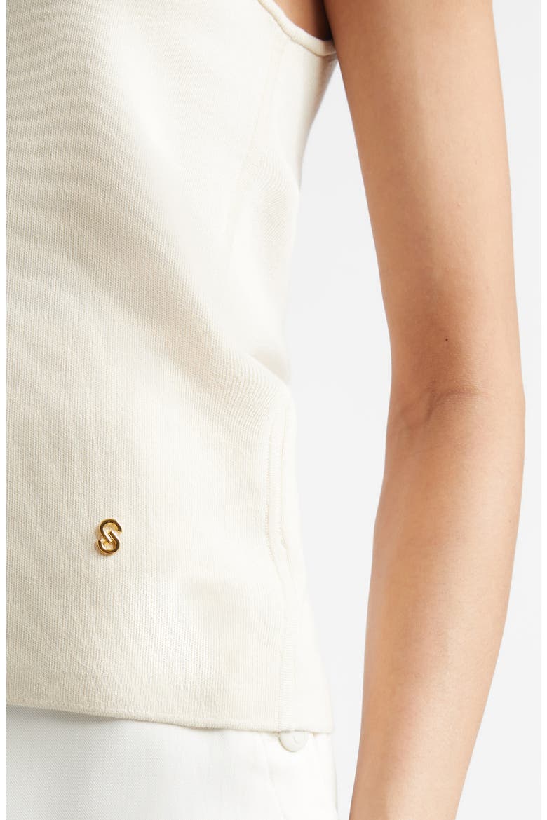 Silk & Cotton Sweater Tank, Alternate, color, ECRU