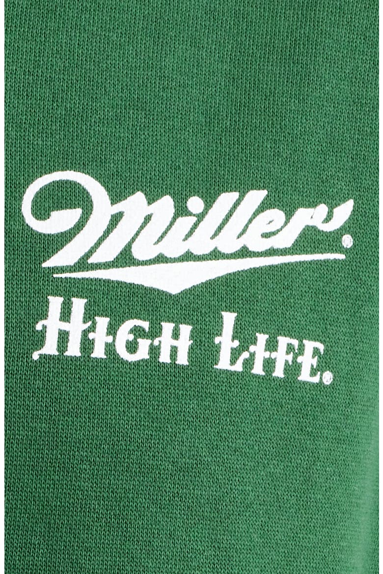 Miller High Life Graphic Hoodie, Alternate, color, FOREST