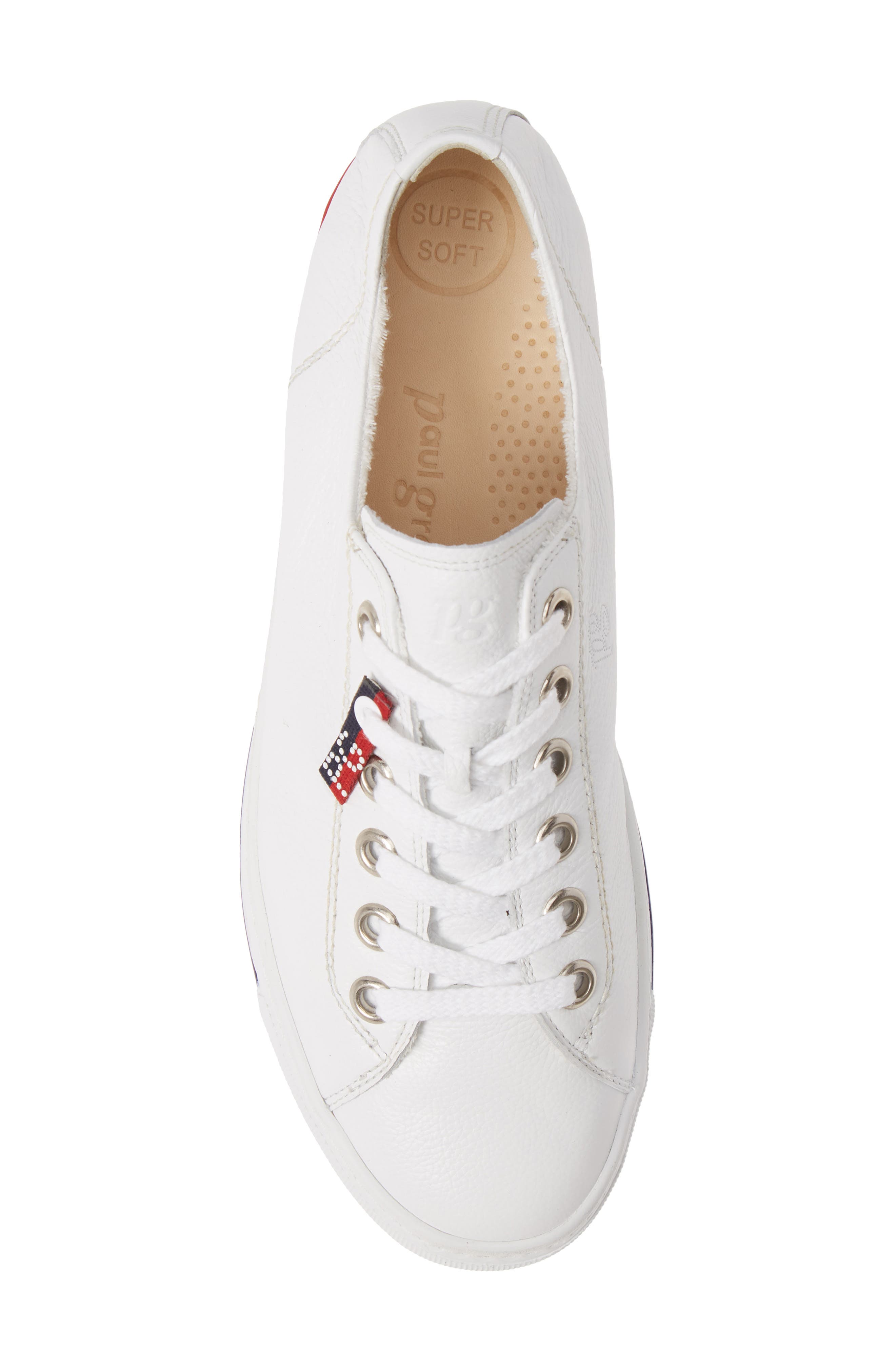 Paul Green Carly Low Top Sneaker, Alternate, color, White Calf